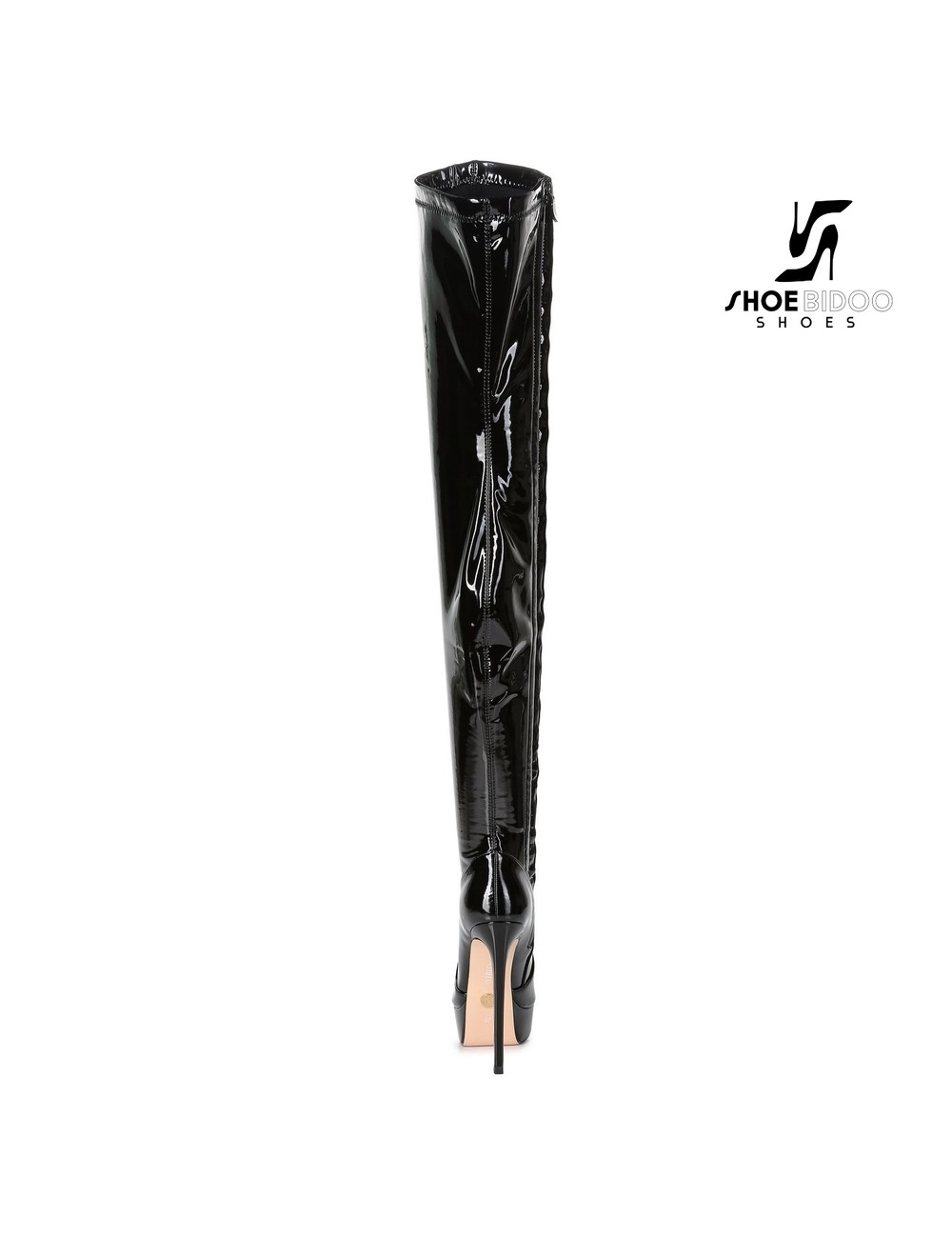 Giaro Giaro Platform thigh boots SPIRE in black shiny