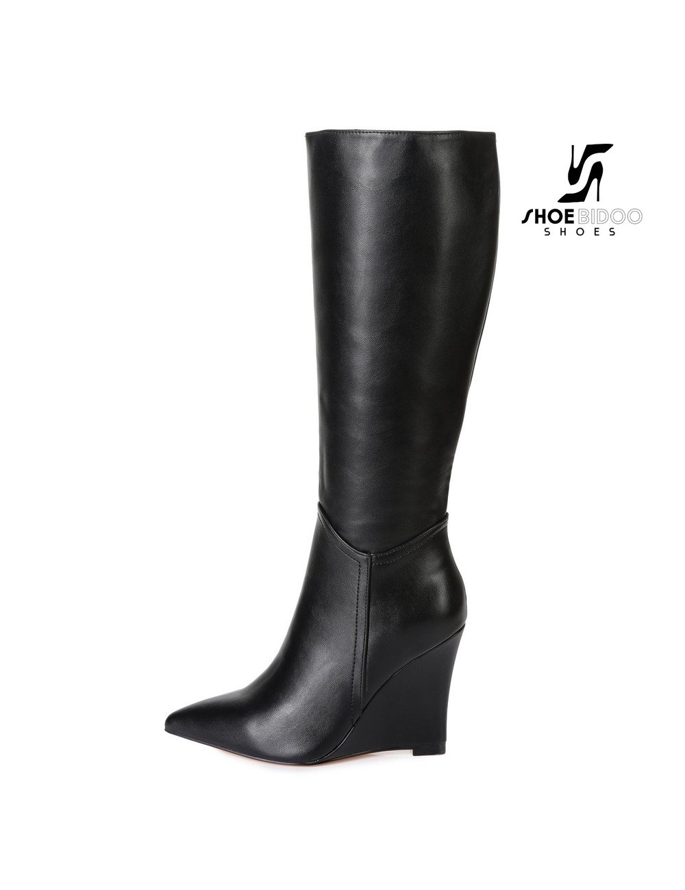 Giaro Giaro knee boots with wedge heel ELLA in black