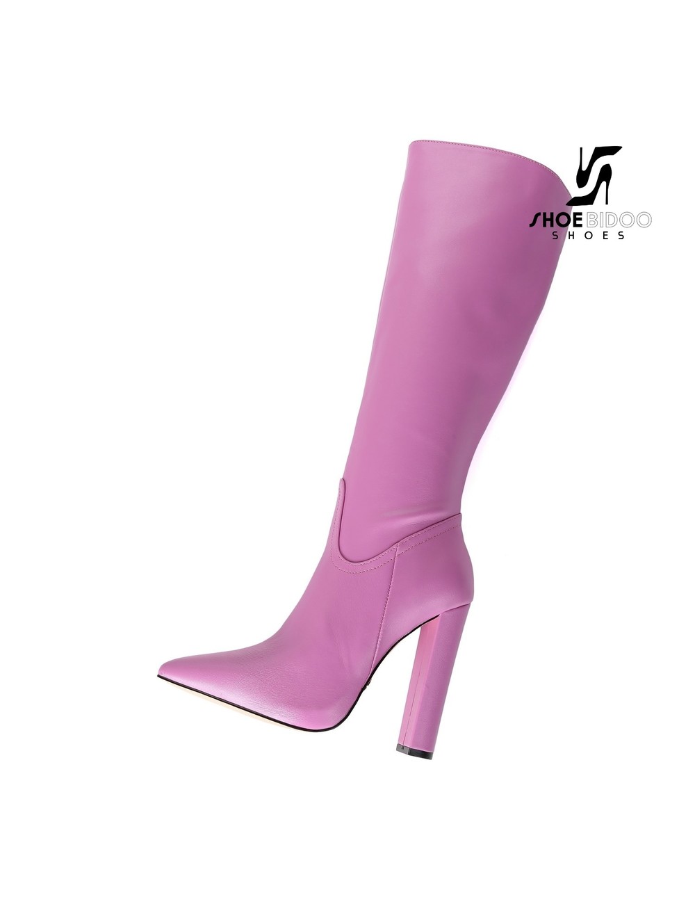 pink calf high boots