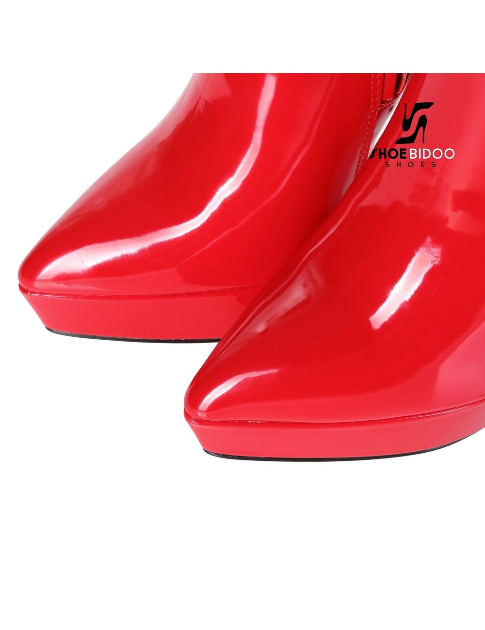 Giaro Giaro Platform knee boots SARAYA in red shiny