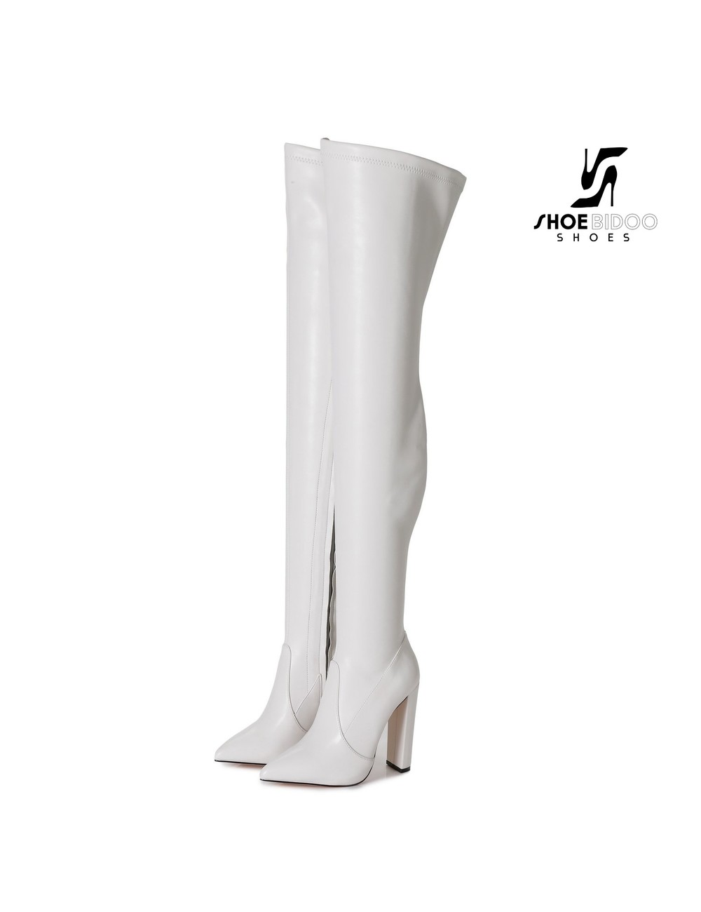 Giaro Giaro fashion thigh boots TRINKET in white matte