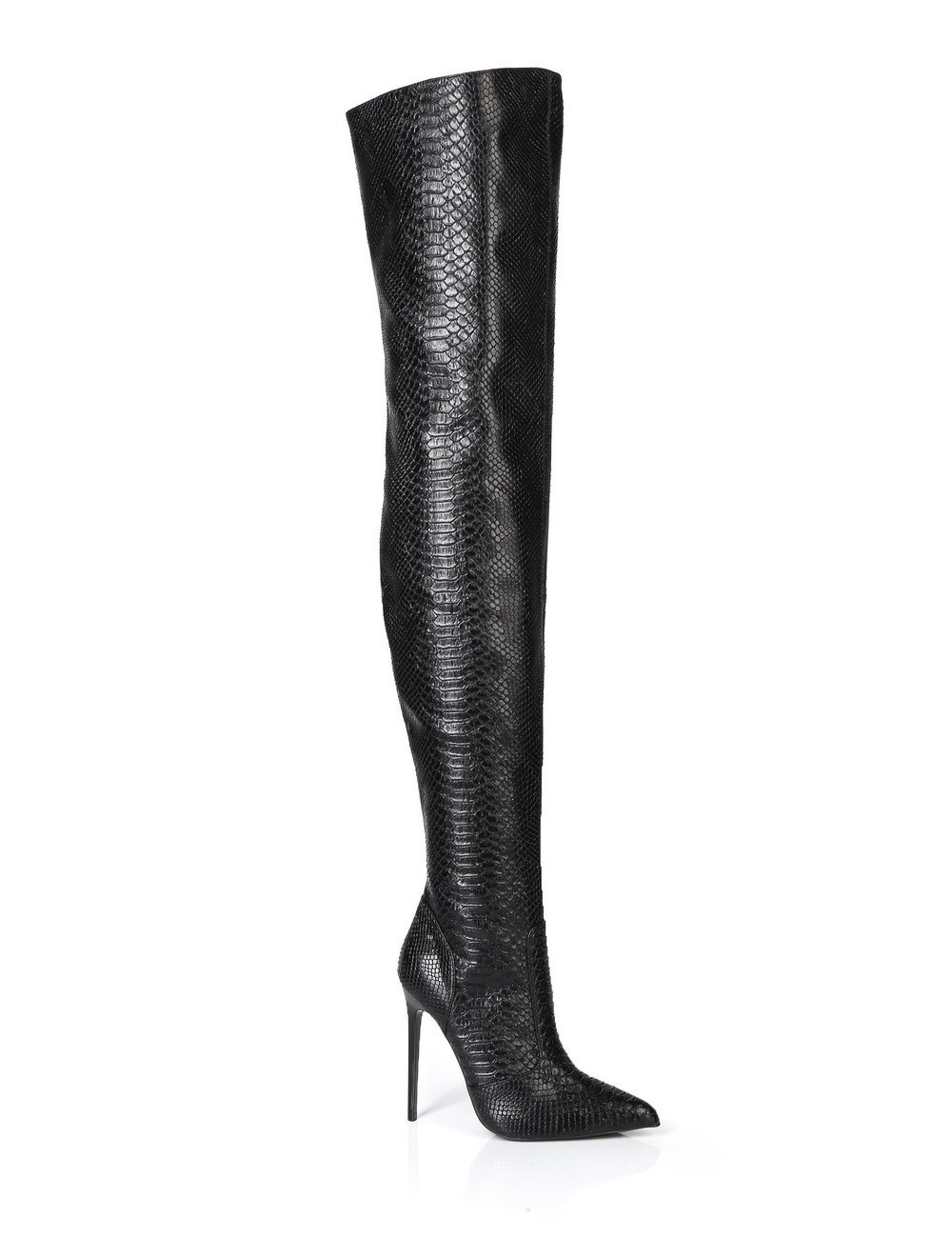 Giaro ZAZU | SNAKE BLACK | THIGH BOOTS | Italian Style - OUTLET