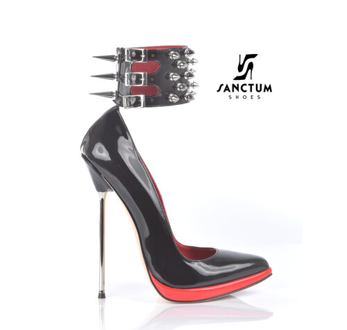 Sanctum FATALE - EXTREME SPIKES STILETTO SCHWARZ ROT PUMPS