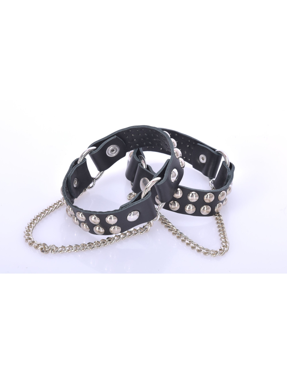 Sanctum Shoes LEDERSTIEFELGÜRTEL LEA - 2CM - EINZELKETTE - SCHWARZES NAPPA