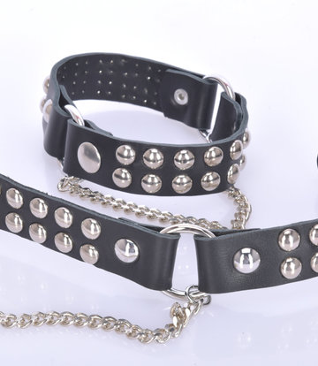 Sanctum Shoes LEDERSTIEFELGÜRTEL LEA - 2CM - EINZELKETTE - SCHWARZES NAPPA