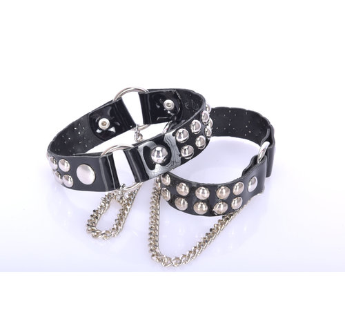 Sanctum Synthetic Leather BOOT BELT "LEA" - BLACK SHINY