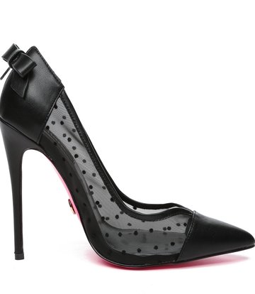 Giaro Giaro VIVIANNE BLACK MESH PU MESH PUMPS