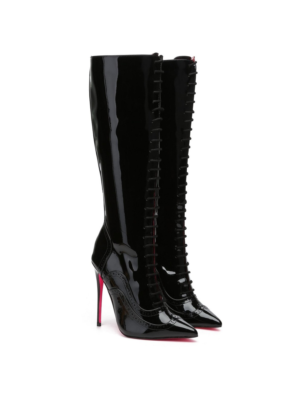 Giaro Giaro MILANA BLACK SHINY SCHNÜRSTIEFEL