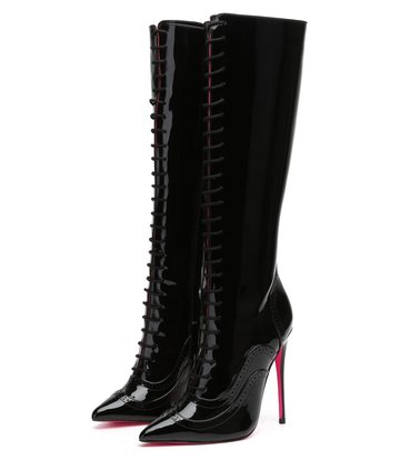 Giaro Giaro MILANA BLACK SHINY SCHNÜRSTIEFEL