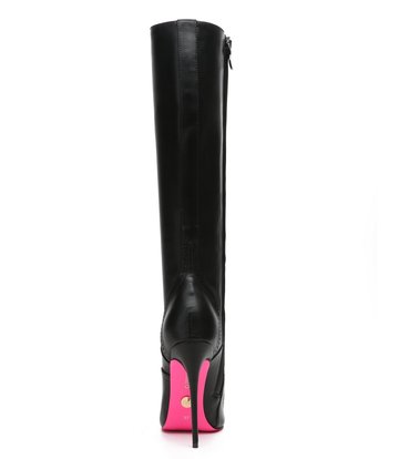 Giaro Giaro MILANA BLACK MATTE LACE KNEE BOOTS