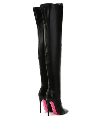 Giaro Giaro MASTER BLACK MATTE LACE THIGH BOOTS