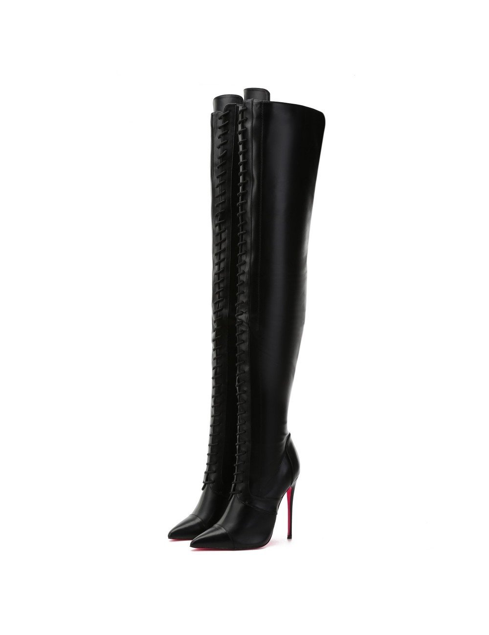 Giaro Giaro MASTER BLACK MATTE LACE THIGH BOOTS