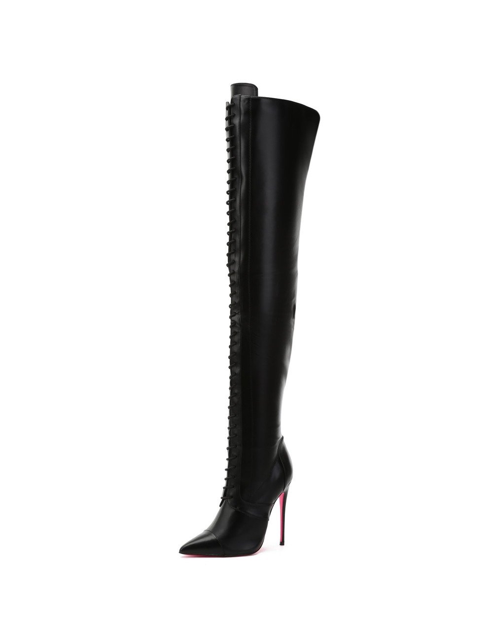 Giaro Giaro MASTER BLACK MATTE LACE THIGH BOOTS