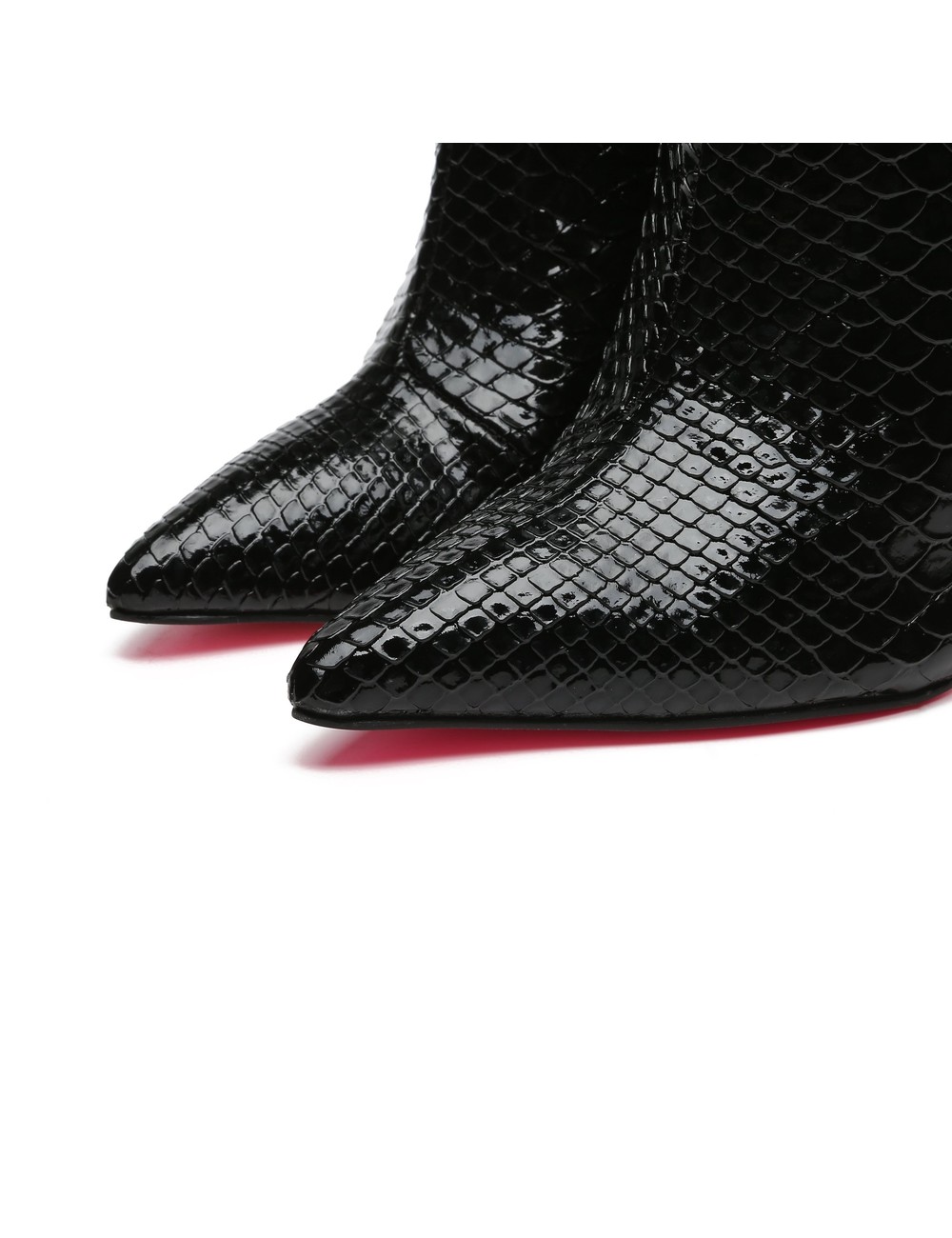 Giaro Giaro TALIA BLACK SNAKE ANKLE BOOTS