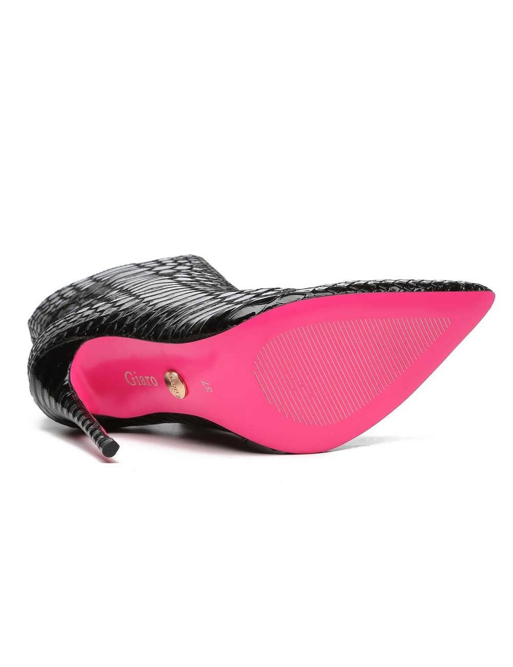 Giaro TALIA BLACK SNAKE ANKLE BOOTS - Shoebidoo Shoes | Giaro high heels