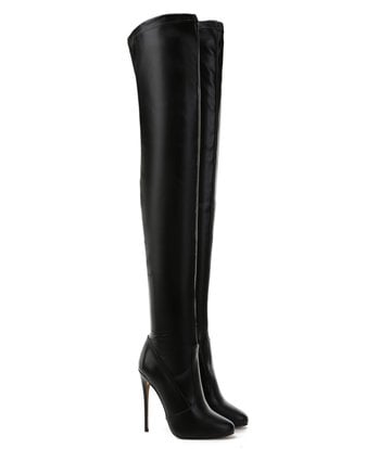 Giaro Giaro BELINDA BLACK MATTE OBERSCHENKELSTIEFEL