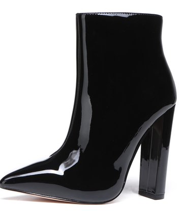 Giaro Giaro ALIA BLACK SHINY ANKLE BOOTS