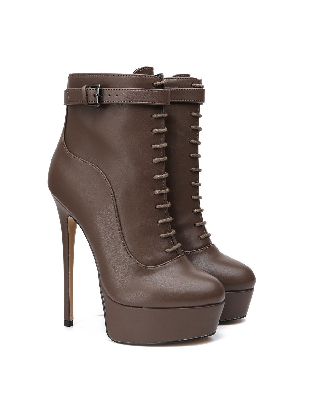 Giaro Giaro SADIE TAUPE MATTE OXFORD ANKLE BOOTS