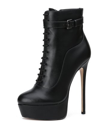 Giaro SADIE BLACK MATTE OXFORD ANKLE BOOTS - Shoebidoo Shoes | Giaro ...