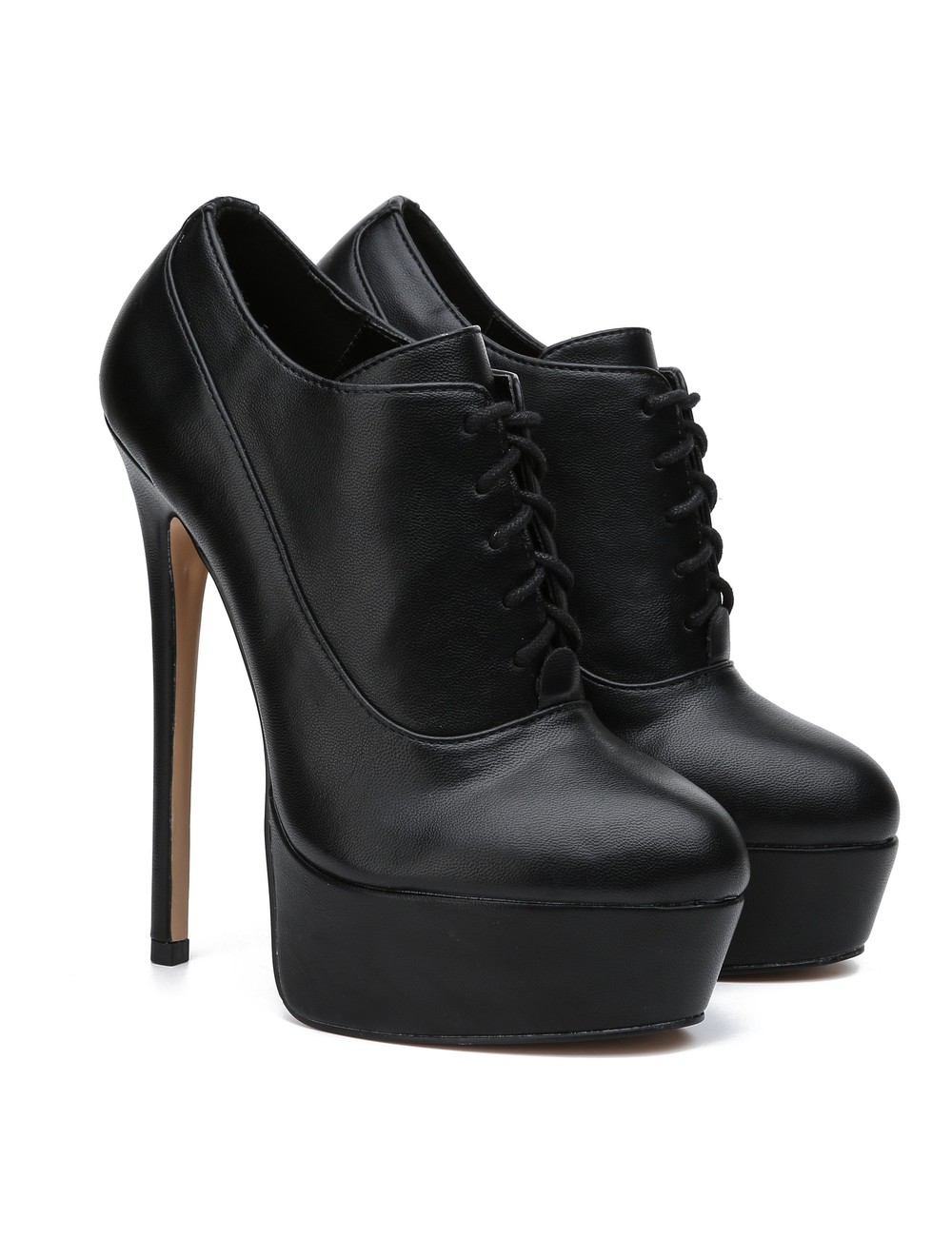 Giaro SASSY BLACK MATTE OXFORD PUMPS - Shoebidoo Shoes | Giaro high heels