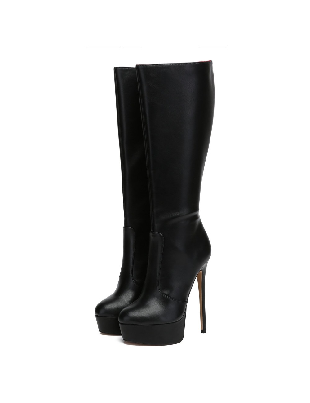 Giaro Giaro STACKSTAND BLACK MATTE KNEE BOOTS