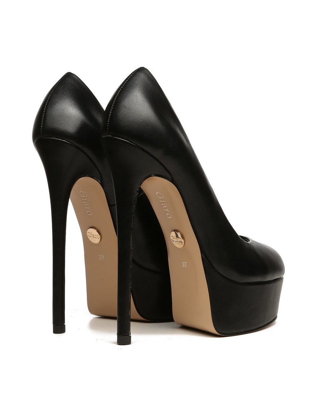 Giaro Giaro KIKI BLACK MATTE PLATFORM PUMPS