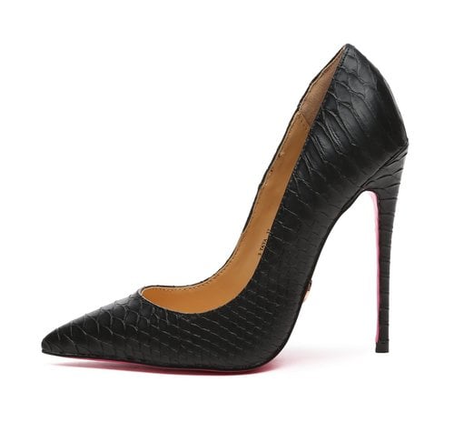 Giaro TAYA BLACK SNAKE PUMPS