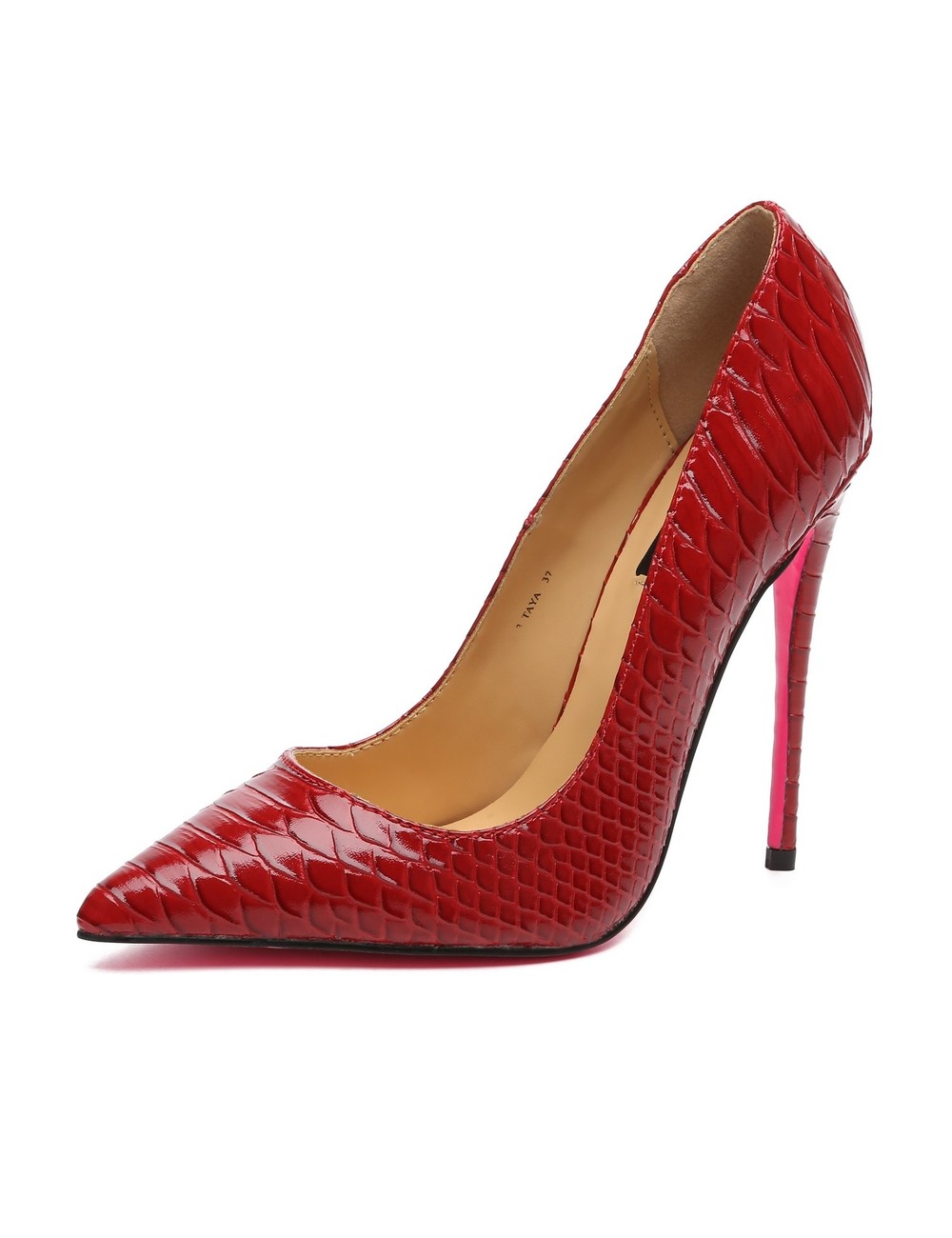 Giaro Giaro TAYA RED SNAKE PUMPS