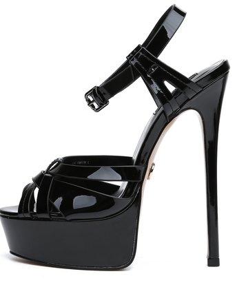 Giaro Giaro KORI BLACK SHINY SANDALEN