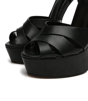 Giaro Giaro KROSS BLACK MATTE SANDALS