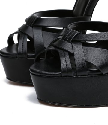 Giaro Giaro KORI BLACK MATTE SANDALS