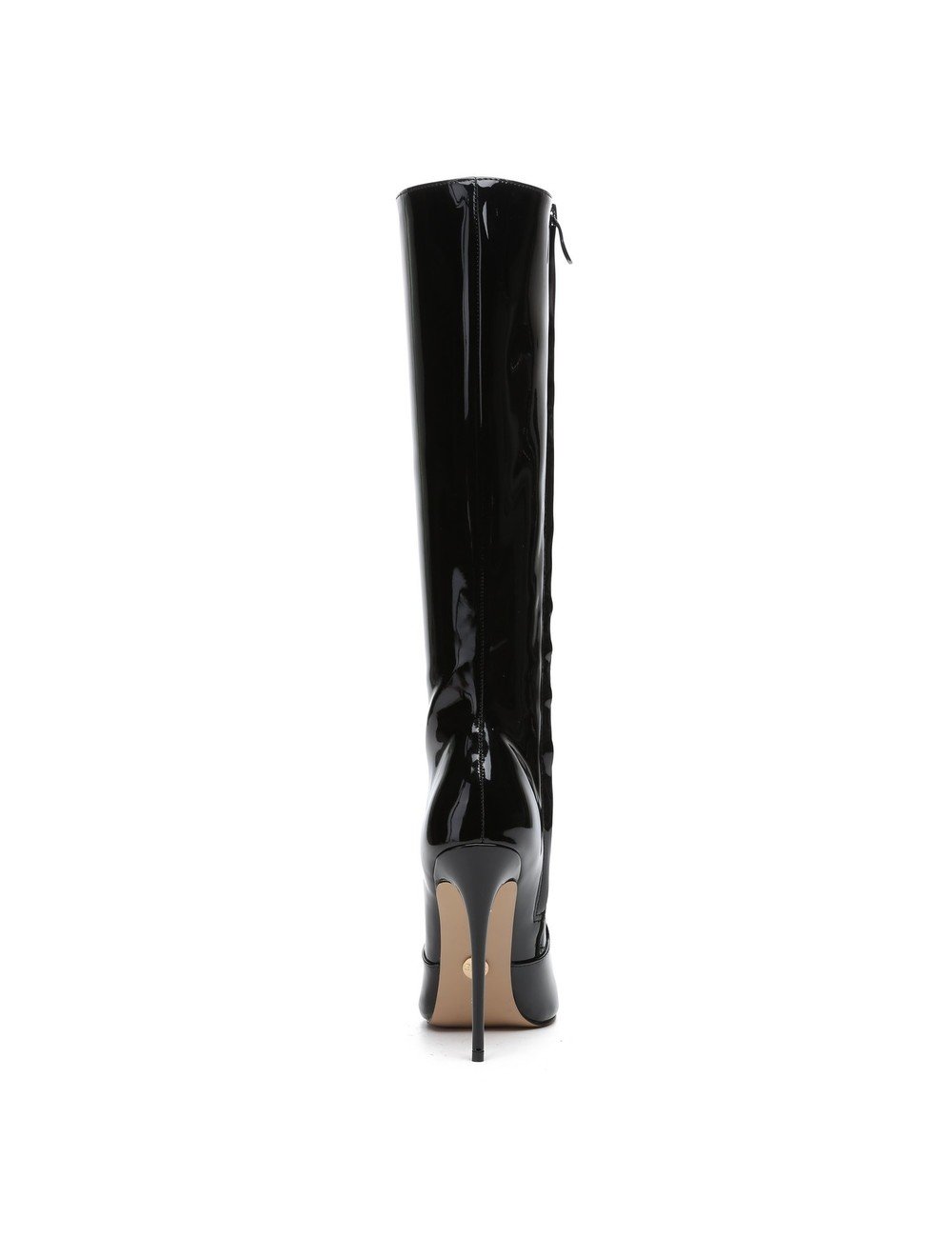 Giaro BRANDY BLACK SHINY KNEE BOOTS - Shoebidoo Shoes | Giaro high heels