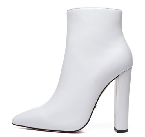 Giaro ALIA WHITE MATTE ANKLE BOOTS