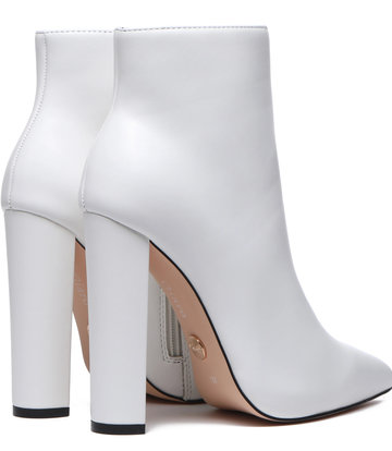 Giaro Giaro ALIA WHITE MATTE ANKLE BOOTS