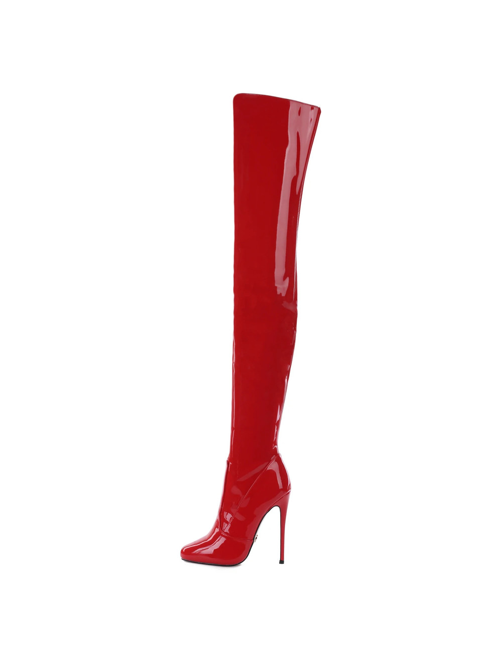 Giaro Giaro BELINDA ROTE GLÄNZENDE OBERSCHENKELSTIEFEL