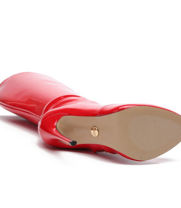 Giaro Giaro BRANDY ROT GLÄNZENDE KNIESTIEFEL