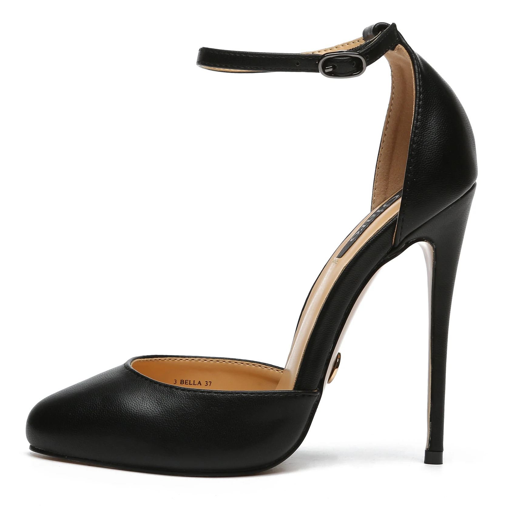 Giaro BELLA BLACK MATTE OPEN PUMPS - Shoebidoo Shoes | Giaro high heels