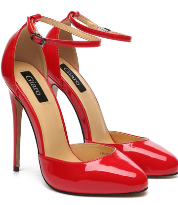 Giaro Giaro BELLA RED SHINY OPEN PUMPS