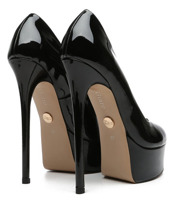 Giaro Giaro KIKI BLACK SHINY PLATFORM PUMPS