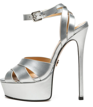 Giaro Giaro KROSS SILBER METALLIC MATTE SANDALEN