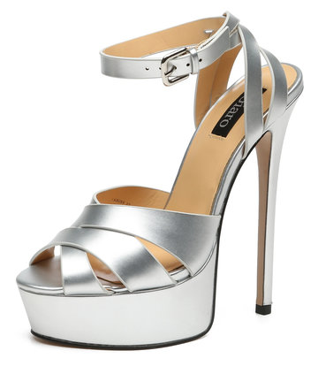 Giaro Giaro KROSS SILVER METALLIC MATTE SANDALS