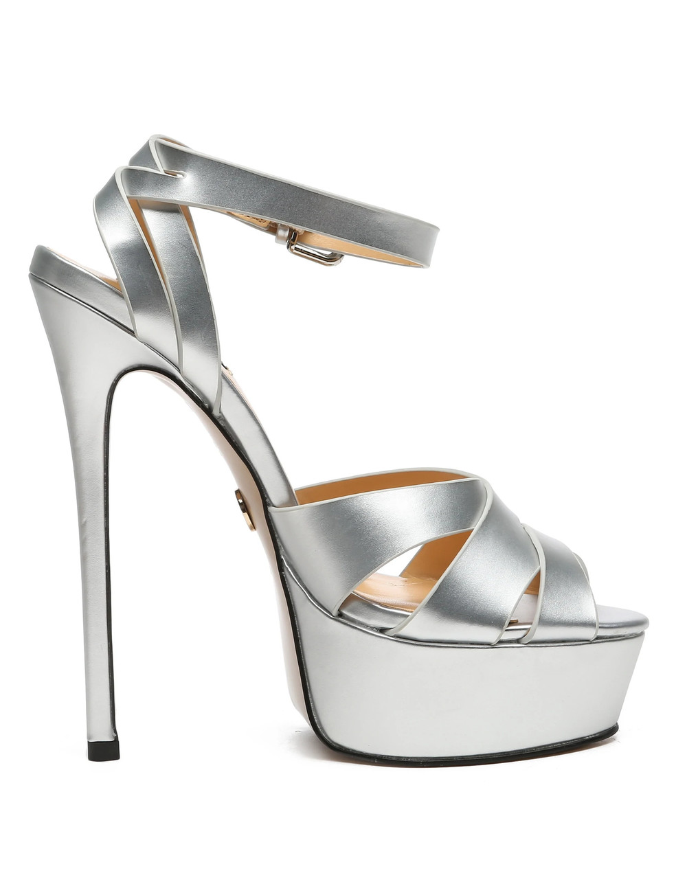 Giaro Giaro KROSS SILVER METALLIC MATTE SANDALEN