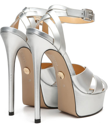 Giaro Giaro KROSS SILVER METALLIC MATTE SANDALS