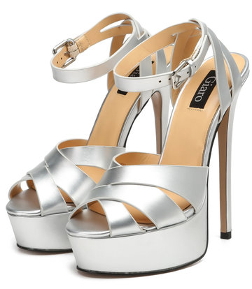 Giaro Giaro KROSS SILBER METALLIC MATTE SANDALEN