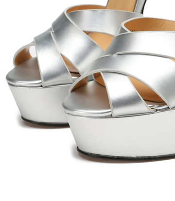 Giaro Giaro KROSS SILBER METALLIC MATTE SANDALEN