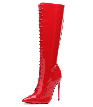 Giaro Giaro MILANA ROT GLÄNZENDE REITSTIEFEL