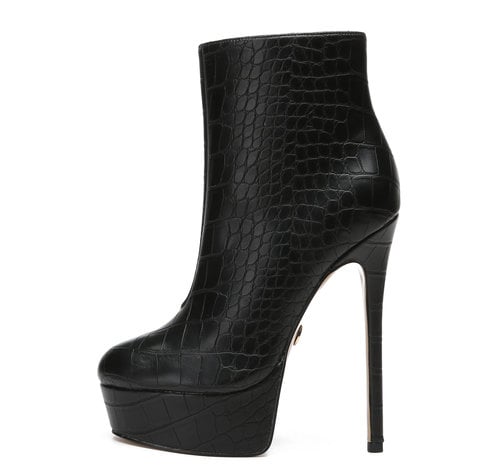 Giaro SIDDY BLACK CROCK ANKLE BOOTS