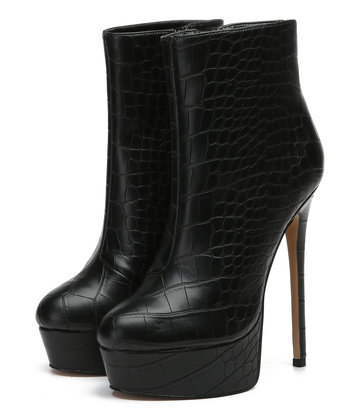 Giaro Giaro SIDDY BLACK CROCK ANKLE BOOTS