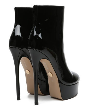 Giaro Giaro SIDDY BLACK SHINY ANKLE BOOTS