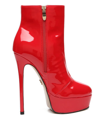 Giaro Giaro SIDDY RED SHINY ANKLE BOOTS